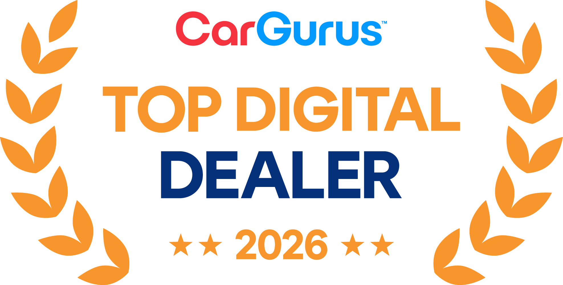 CarGurus Top Digital Dealer 2026 award badge